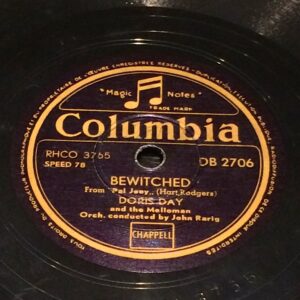 disco pizarra gramofono “Bewitched” (Embrujada)