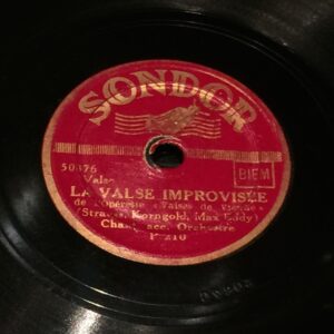 "la vals improvisee" - Disco Pizarra Gramófono disco pizarra gramofono "la vals improvisee" Radioexperto.com