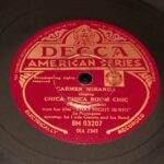 “Chica chica boom chic” - disco pizarra gramofono