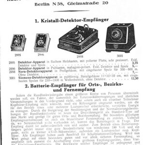 Catalogo de radios 1930-1931 - Radio-Zentrale Alex. V. Prohaska G.m.b.H. Catalogo de radios 1930-1931 - Radio-Zentrale Alex. V. Prohaska G.m.b.H.