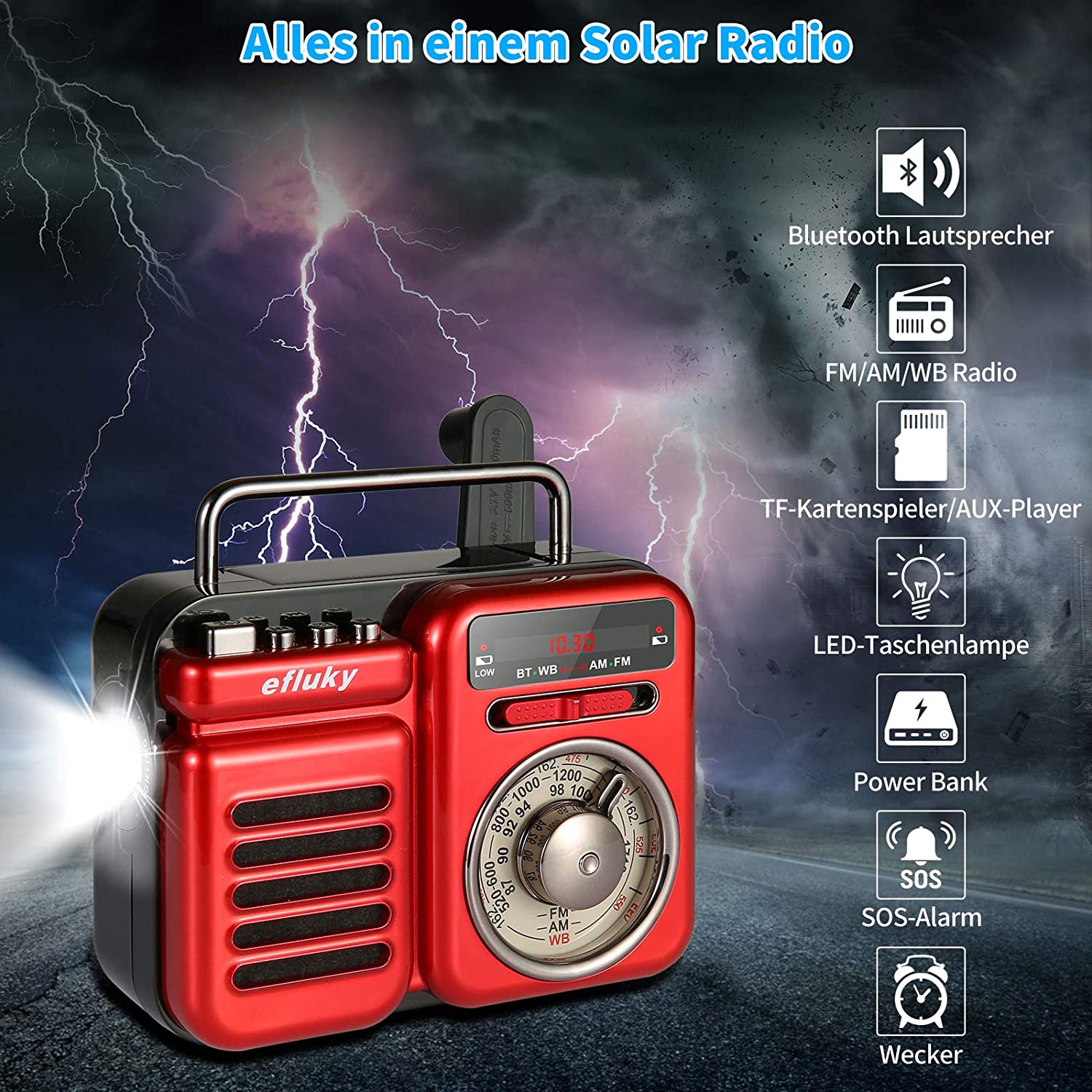 radio solar emergencia