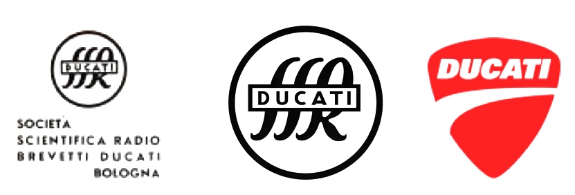 Logos Ducati - de la radio a la moto