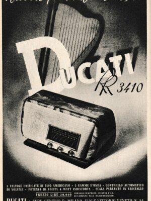 Publicidad Ducati radio rr 3410