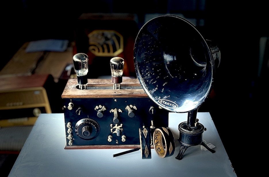 Radio Gacon 3 lamparas, año 1923