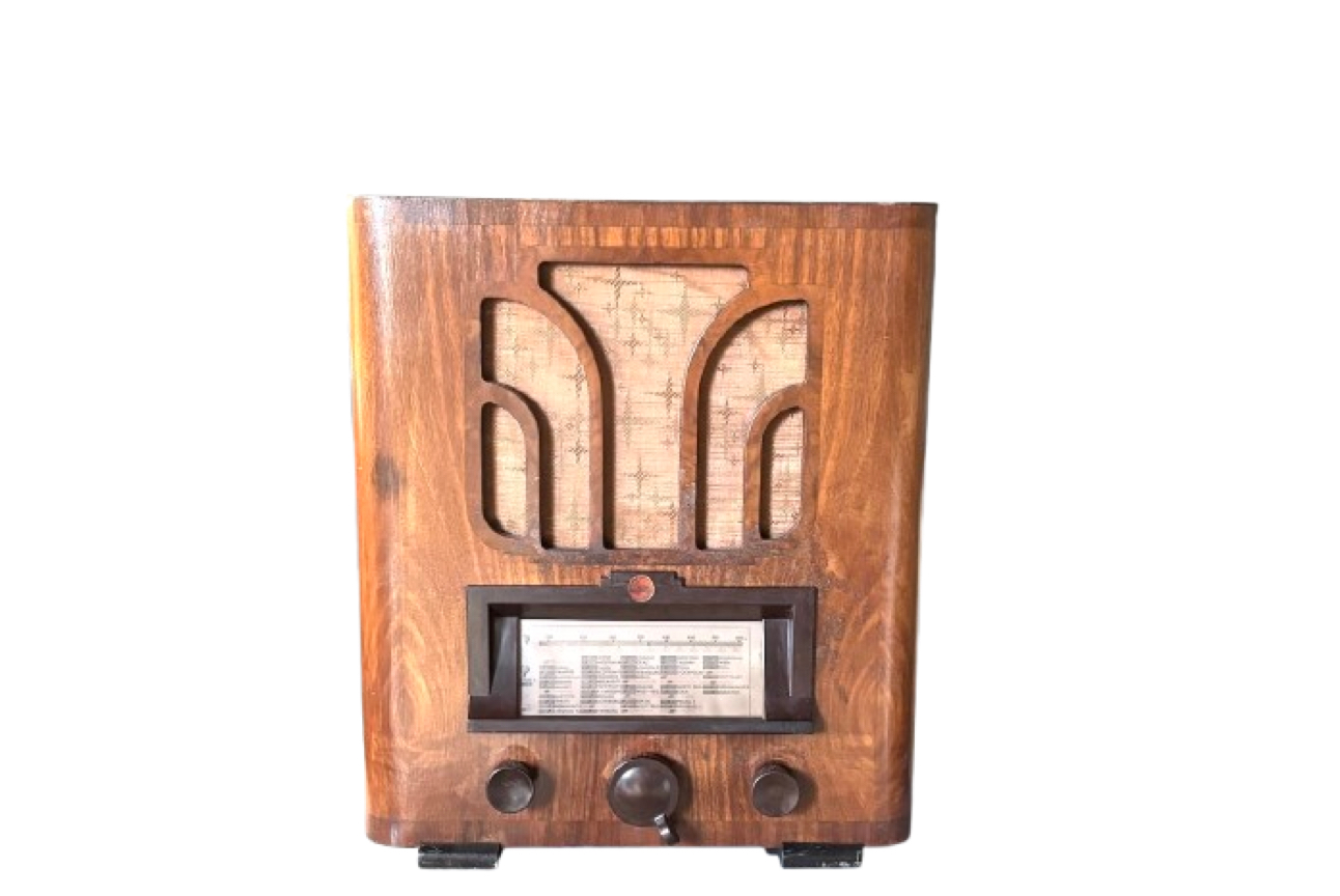 3 – Radio Philips 525U del año 1935. ¡Impecable! y con bluetooth auxiliar